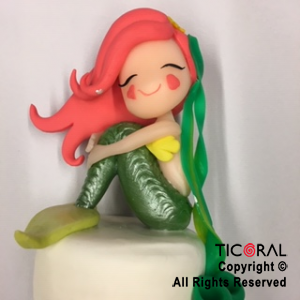 ADORNO SIRENA DE LINEA  A. PORCELANA FRIA x 1